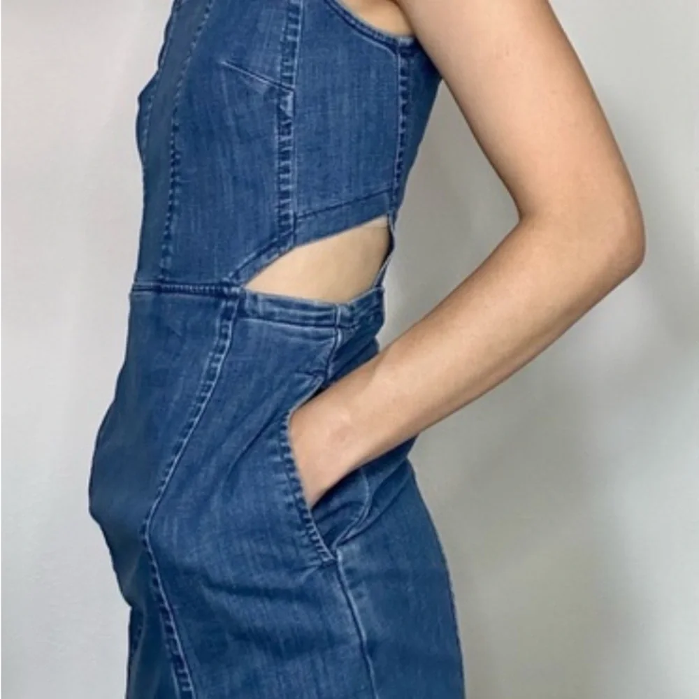 Madewell Sleeveless denim dress - Picture 4 of 5